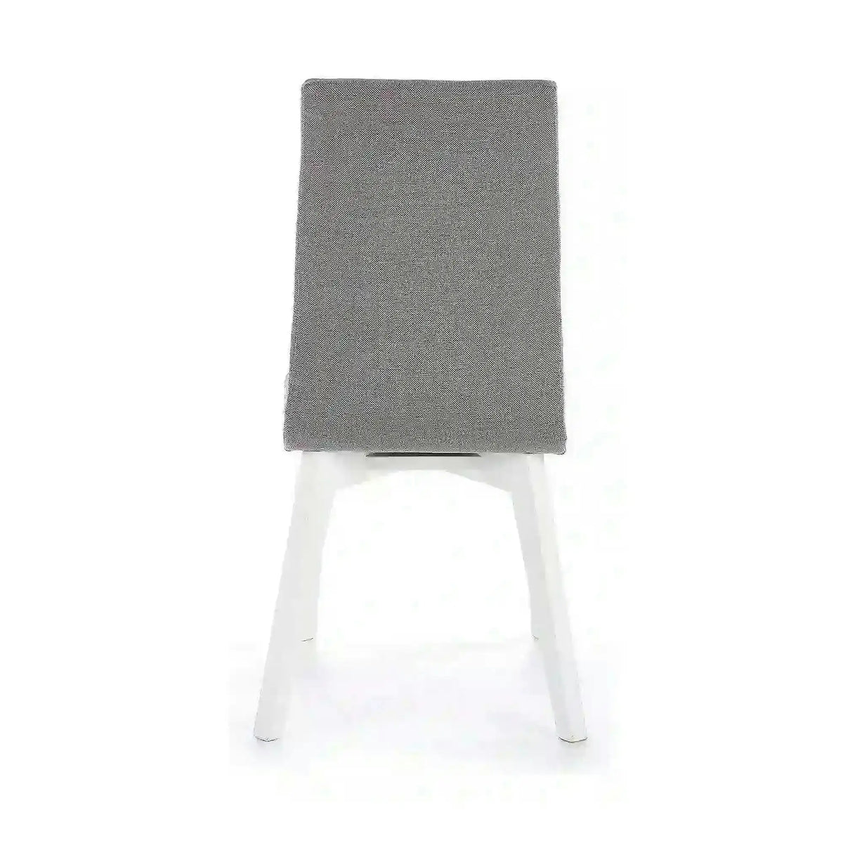 Scaun tapitat Focus, gri/alb, stofa clasica/lemn de fag, 45X61X94 CM