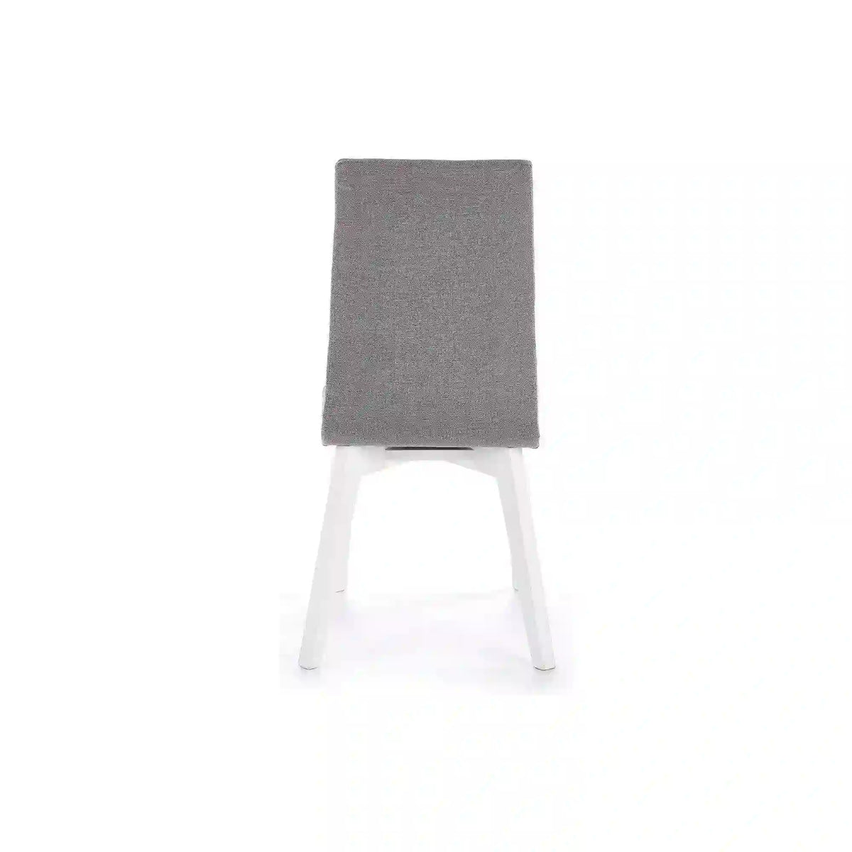 Scaun tapitat Focus, gri/alb, stofa clasica/lemn de fag, 45X61X94 CM