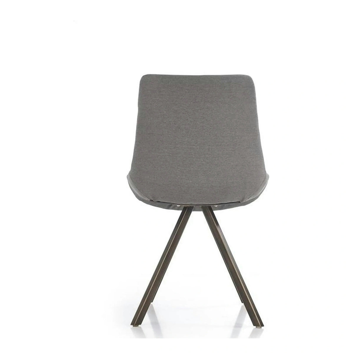 Scaun tapitat K290, gri/auriu antic, stofa clasica/metal, 56X59X86 CM