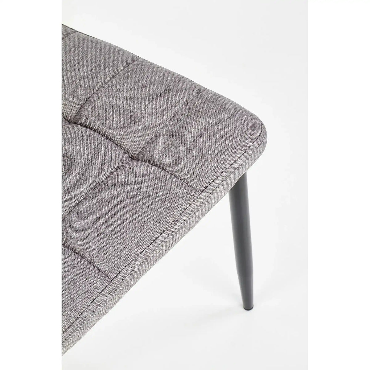 Scaun tapitat K292, gri/negru, stofa clasica/metal, 42X47X98 CM