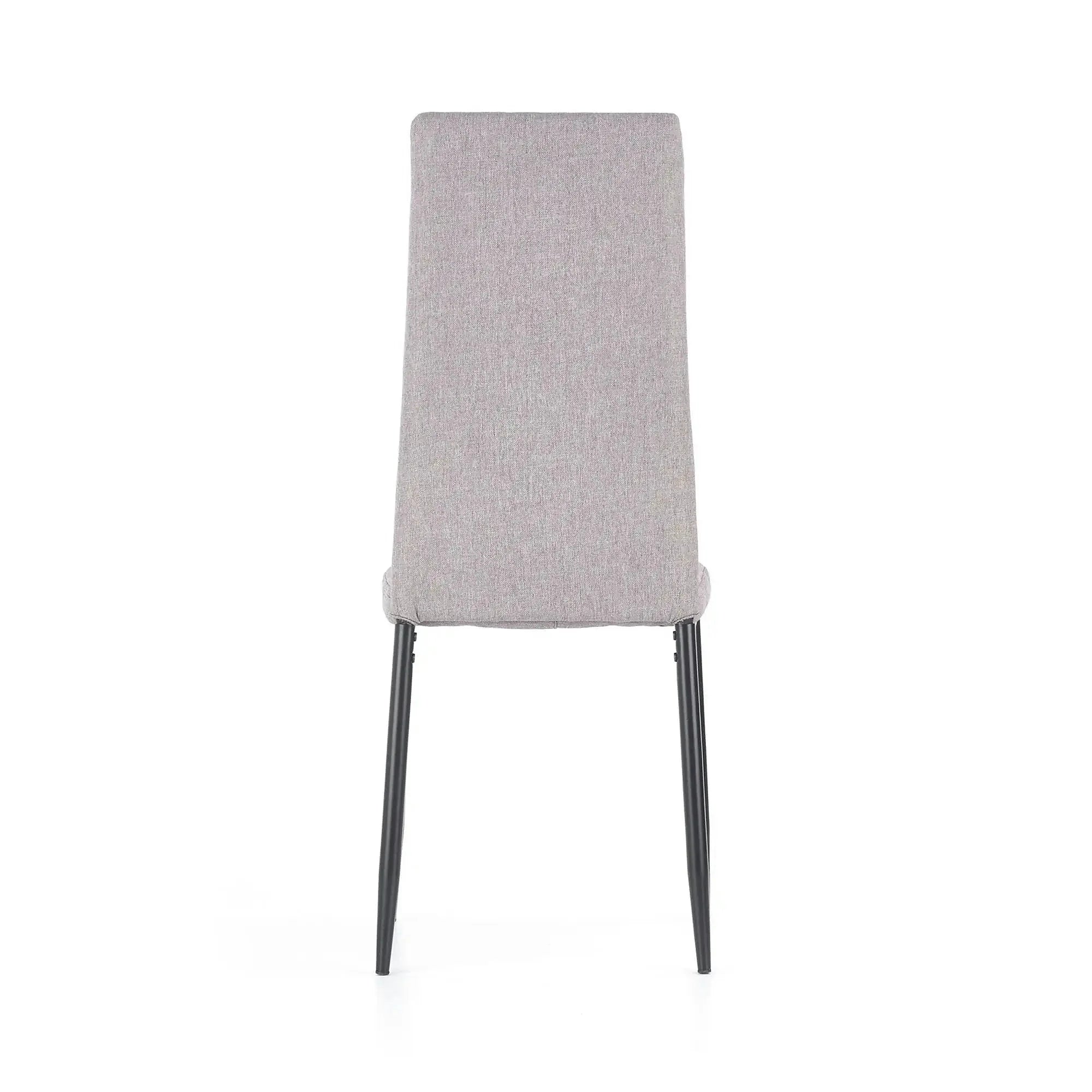 Scaun tapitat K292, gri/negru, stofa clasica/metal, 42X47X98 CM