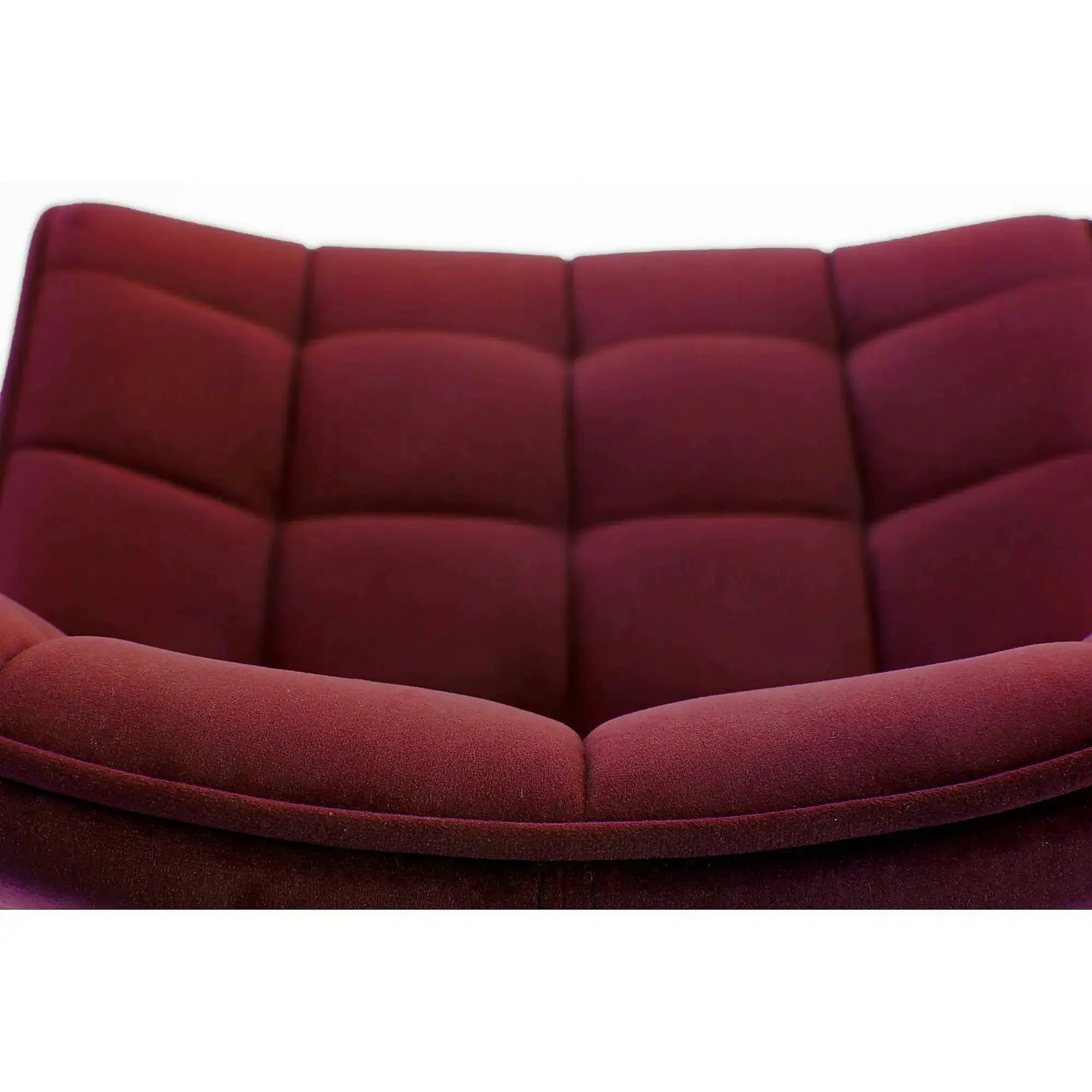 Scaun tapitat K332, visiniu/negru, stofa catifelata/metal, 46X61X84 cm
