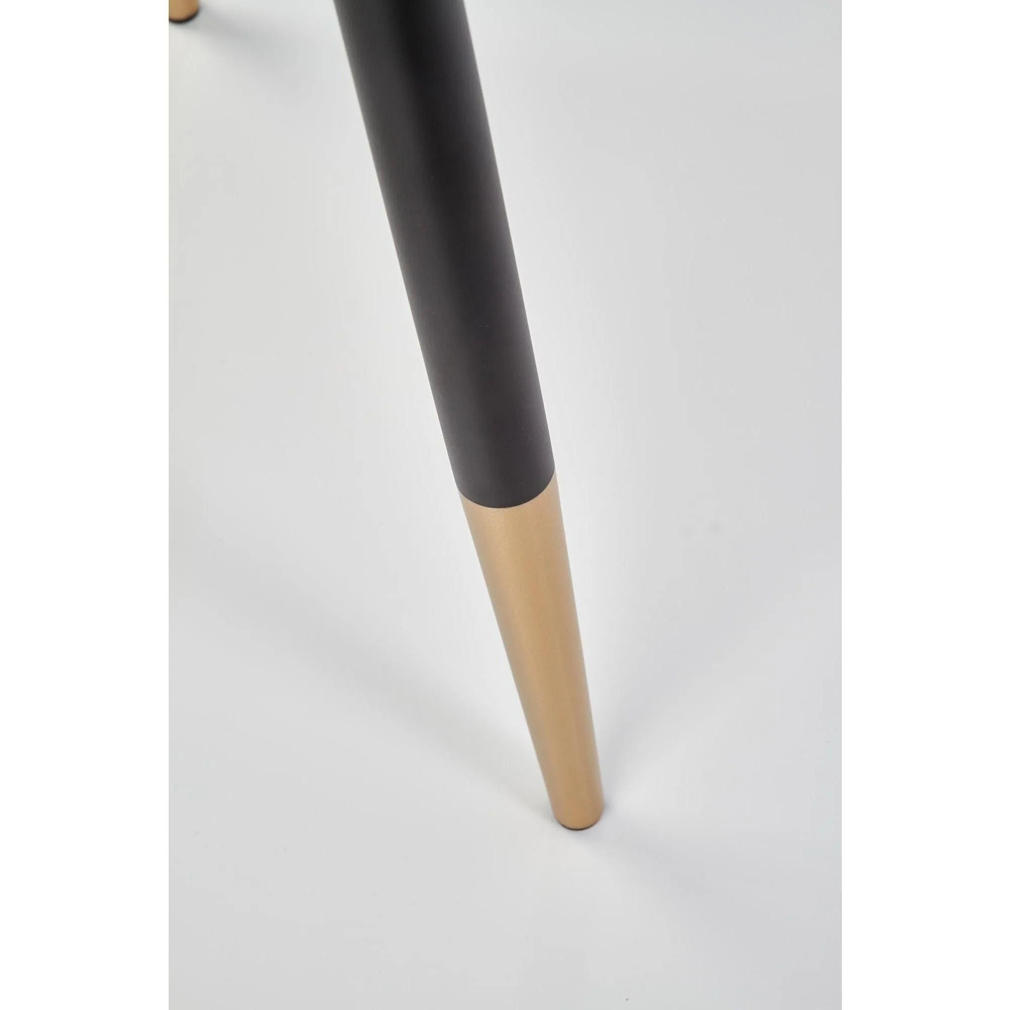 Scaun tapitat K379, gri/negru, stofa catifelata/metal, 45x48x88 cm