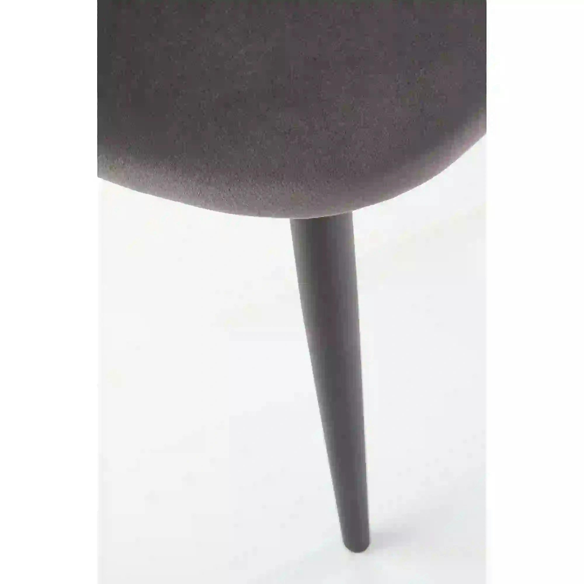 Scaun tapitat K384, gri/negru, stofa catifelata/metal, 54x57x84 cm