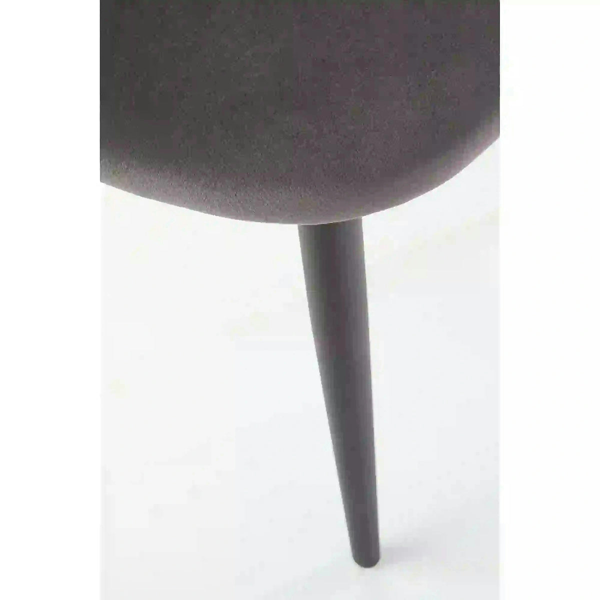 Scaun tapitat K384, gri/negru, stofa catifelata/metal, 54x57x84 cm