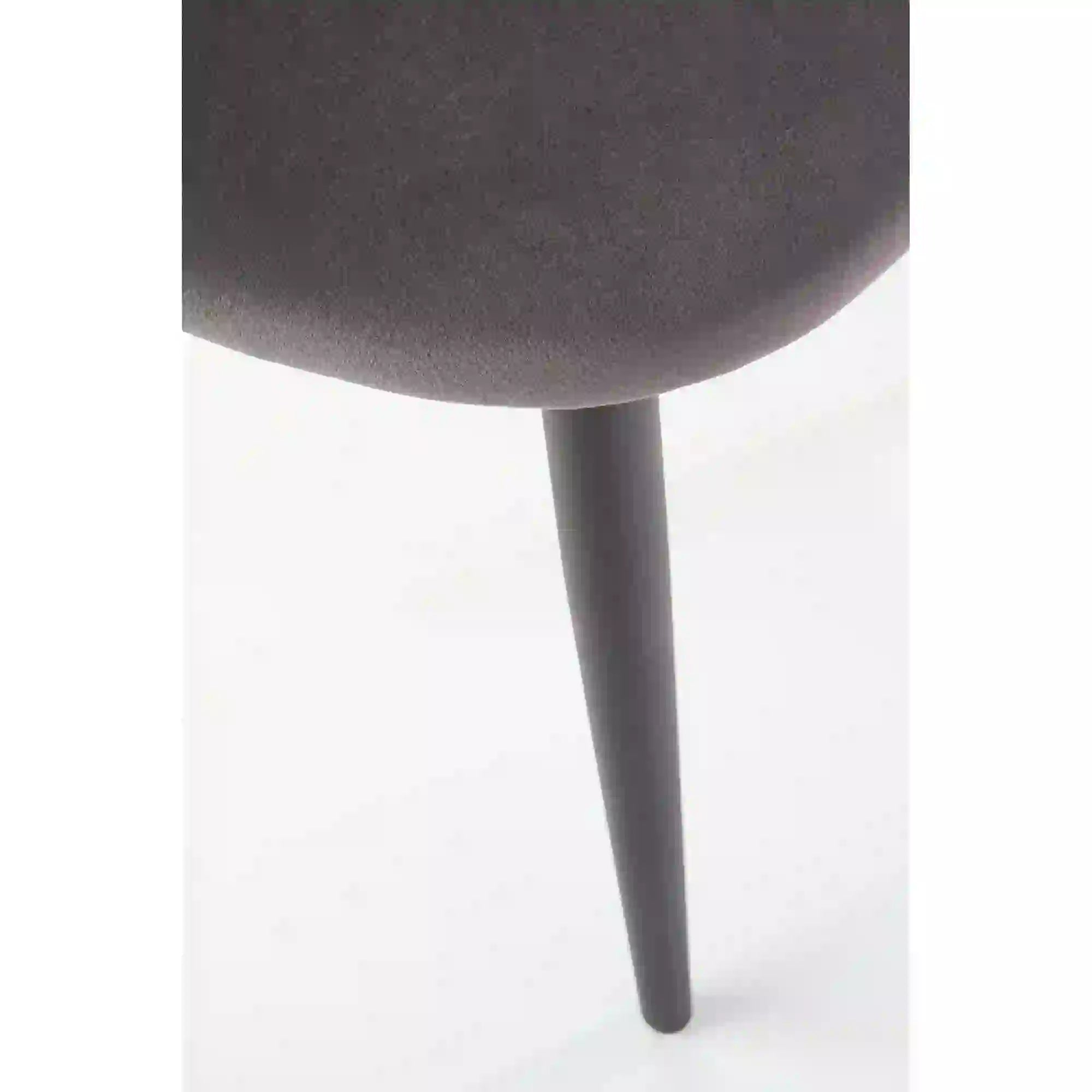 Scaun tapitat K384, gri/negru, stofa catifelata/metal, 54x57x84 cm
