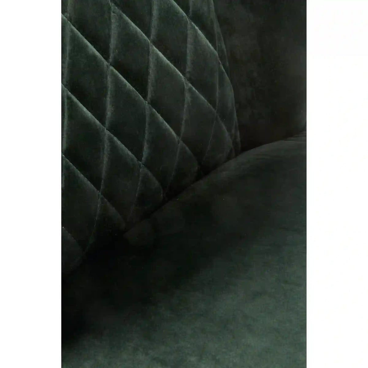 Scaun tapitat K399, verde/negru, stofa/metal, 50x60x84 cm