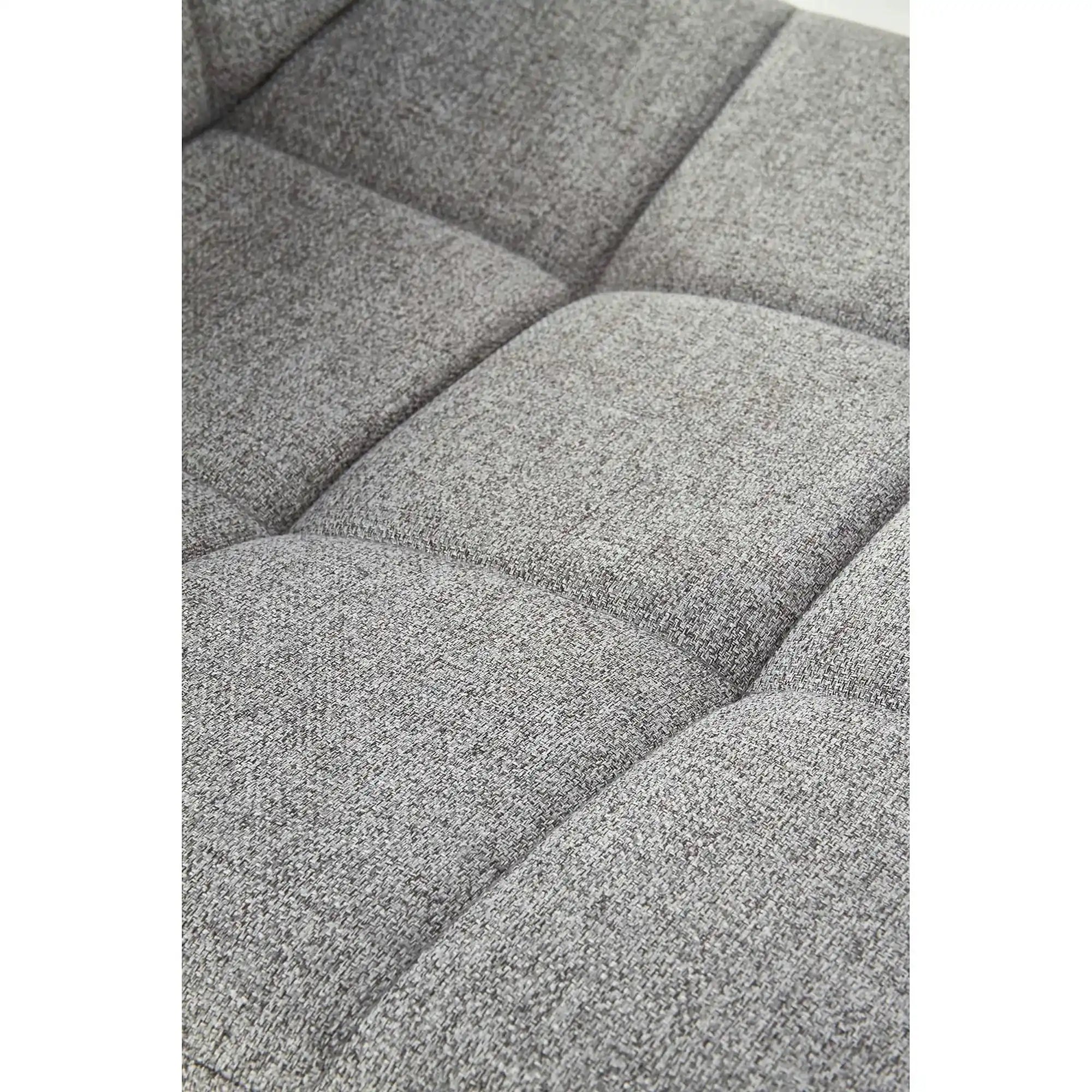Scaun tapitat K402, gri/negru, stofa clasica/metal, 45x55x86 cm