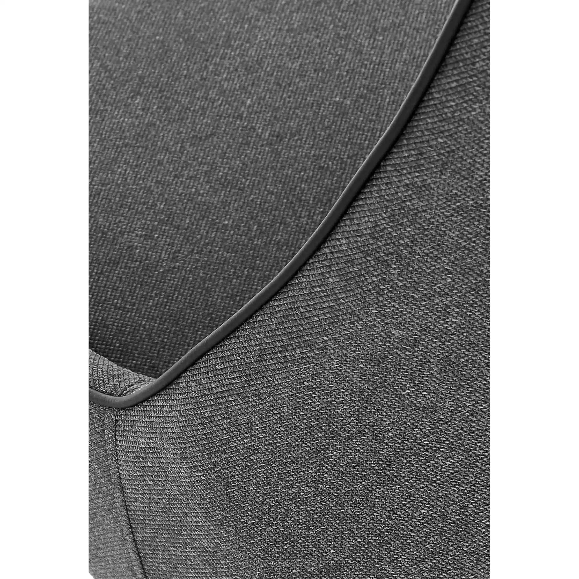 Scaun tapitat K409, gri inchis/negru, stofa clasica/metal, 49x52x84 cm