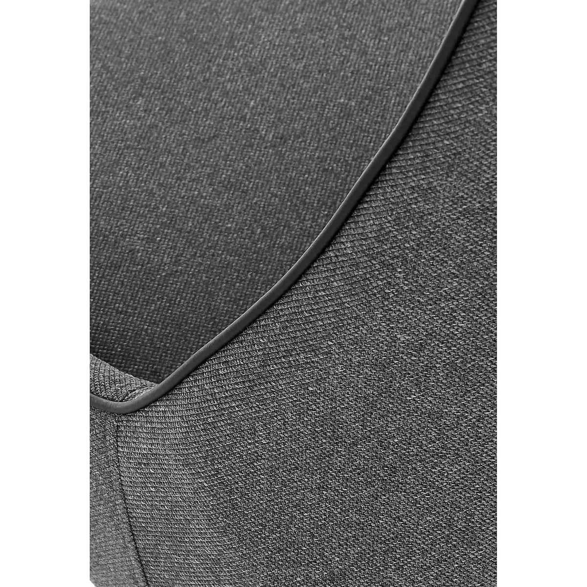 Scaun tapitat K409, gri inchis/negru, stofa clasica/metal, 49x52x84 cm