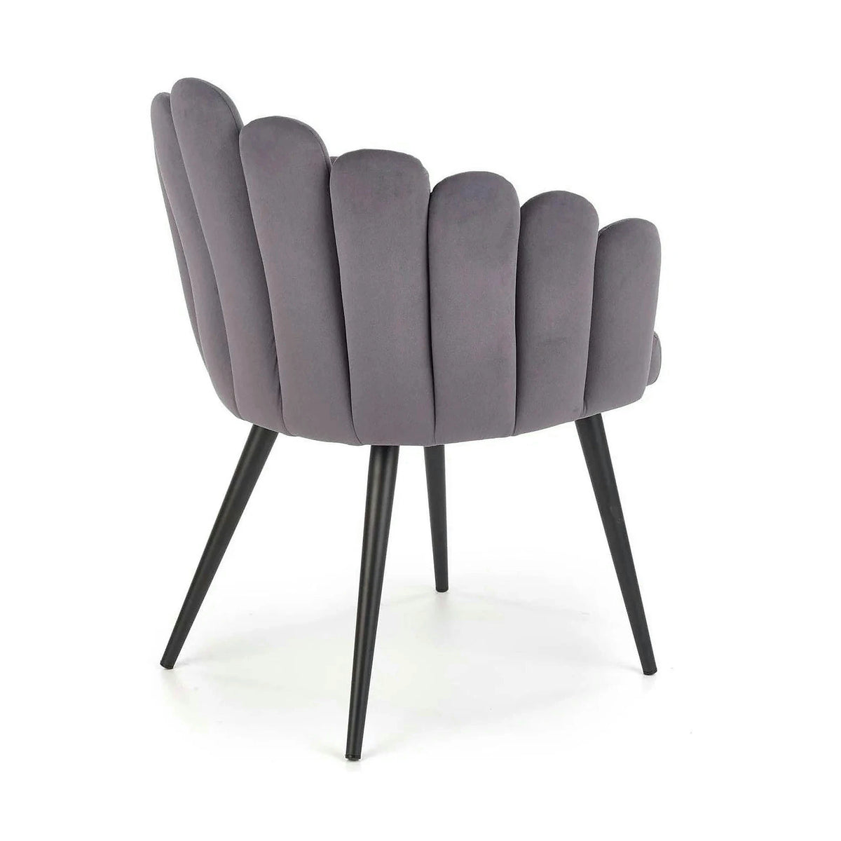 Scaun tapitat K410, gri inchis, 65x62x85 cm