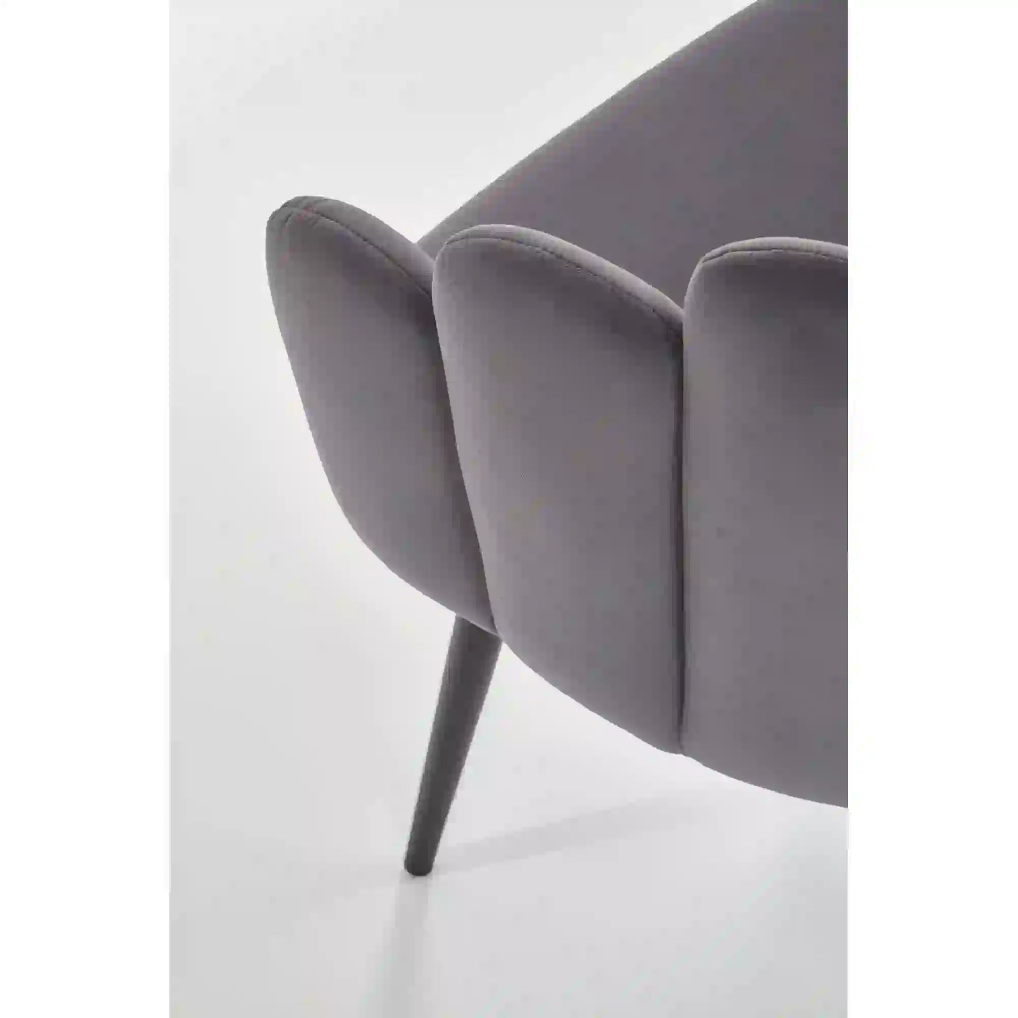 Scaun tapitat K410, gri inchis, 65x62x85 cm
