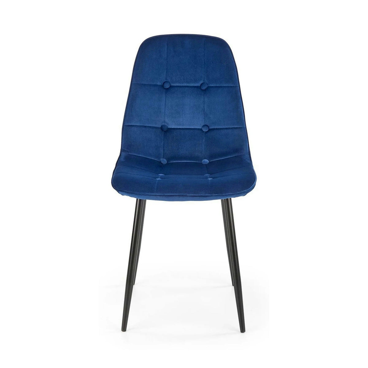 Scaun tapitat K417, albastru, 46x56x87 cm