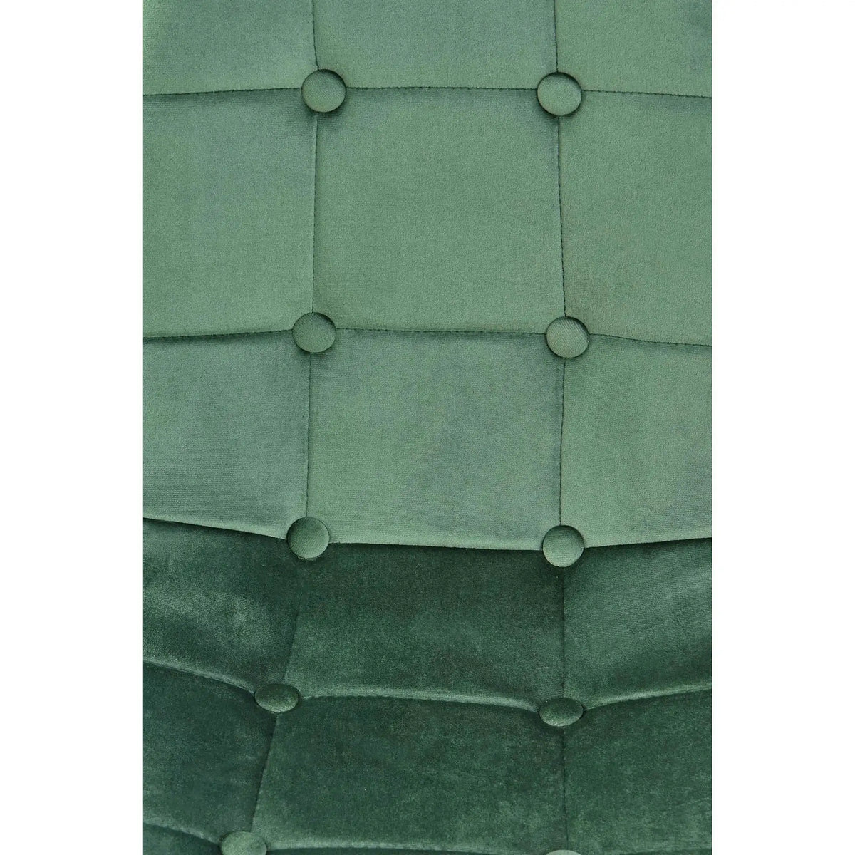 Scaun tapitat K417, verde/negru, stofa catifelata/metal, 46x56x87 cm