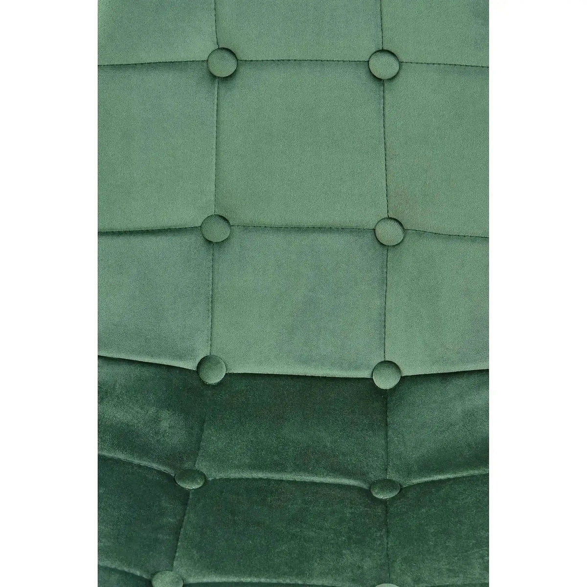Scaun tapitat K417, verde/negru, stofa catifelata/metal, 46x56x87 cm