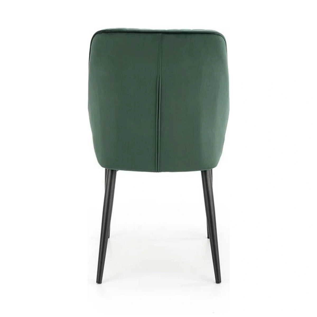 Scaun tapitat K432, verde inchis, stofa catifelata, 48x57x85 cm