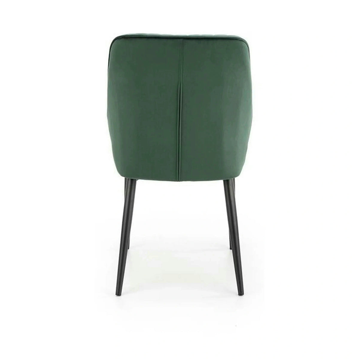 Scaun tapitat K432, verde inchis, stofa catifelata, 48x57x85 cm
