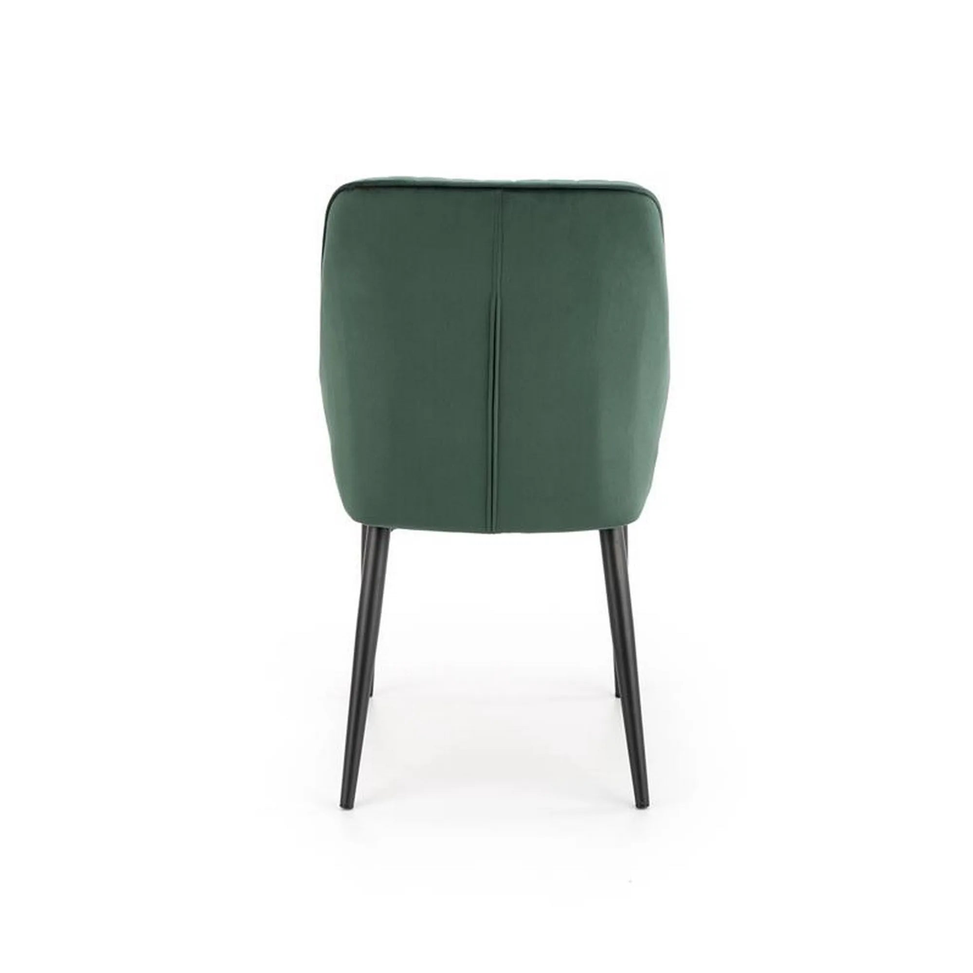 Scaun tapitat K432, verde inchis, stofa catifelata, 48x57x85 cm
