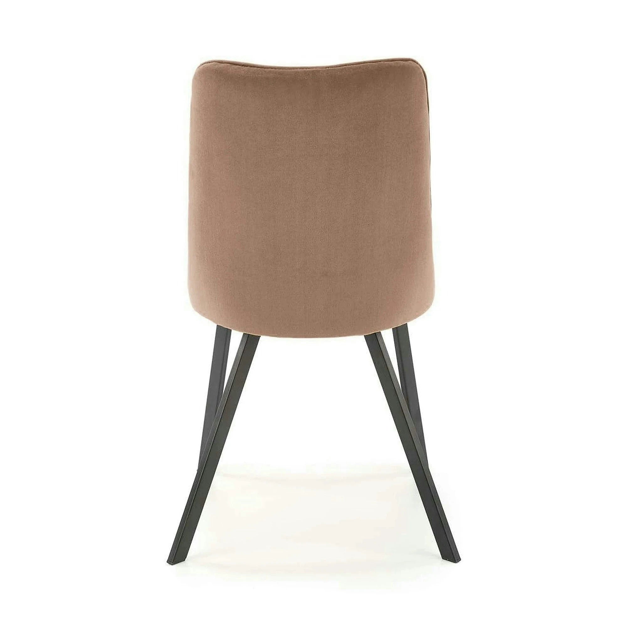 Scaun tapitat K450, bej, stofa catifelata, 44x58x85 cm