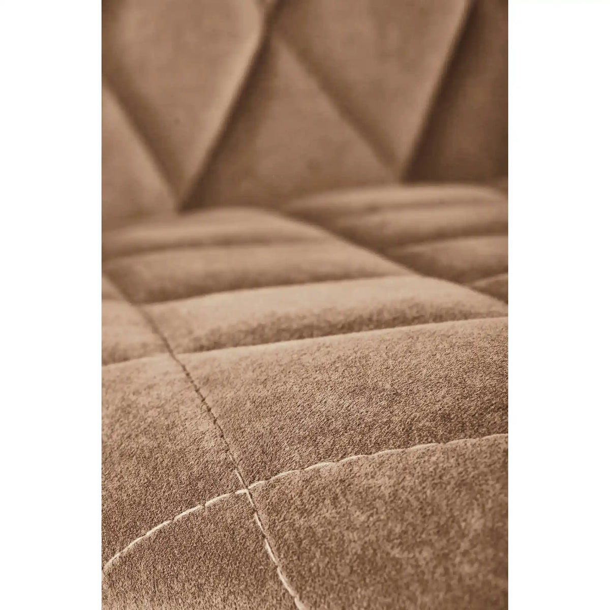 Scaun tapitat K450, bej, stofa catifelata, 44x58x85 cm