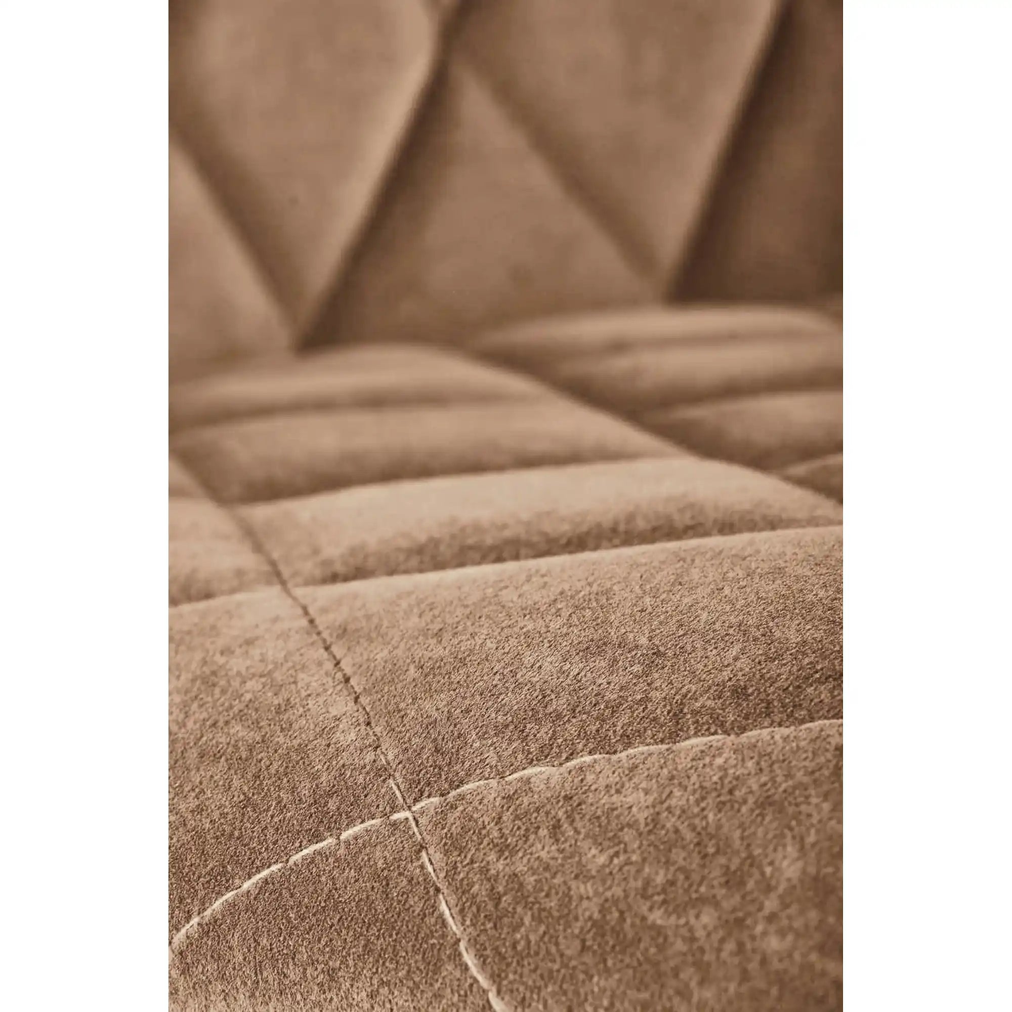 Scaun tapitat K450, bej, stofa catifelata, 44x58x85 cm