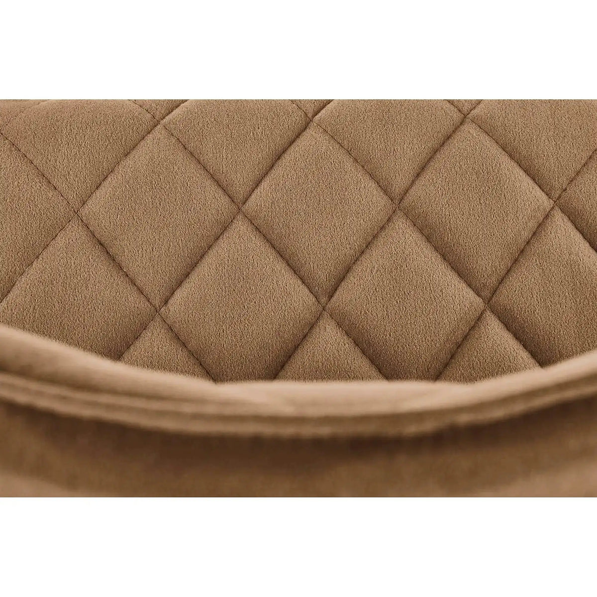 Scaun tapitat K450, bej, stofa catifelata, 44x58x85 cm