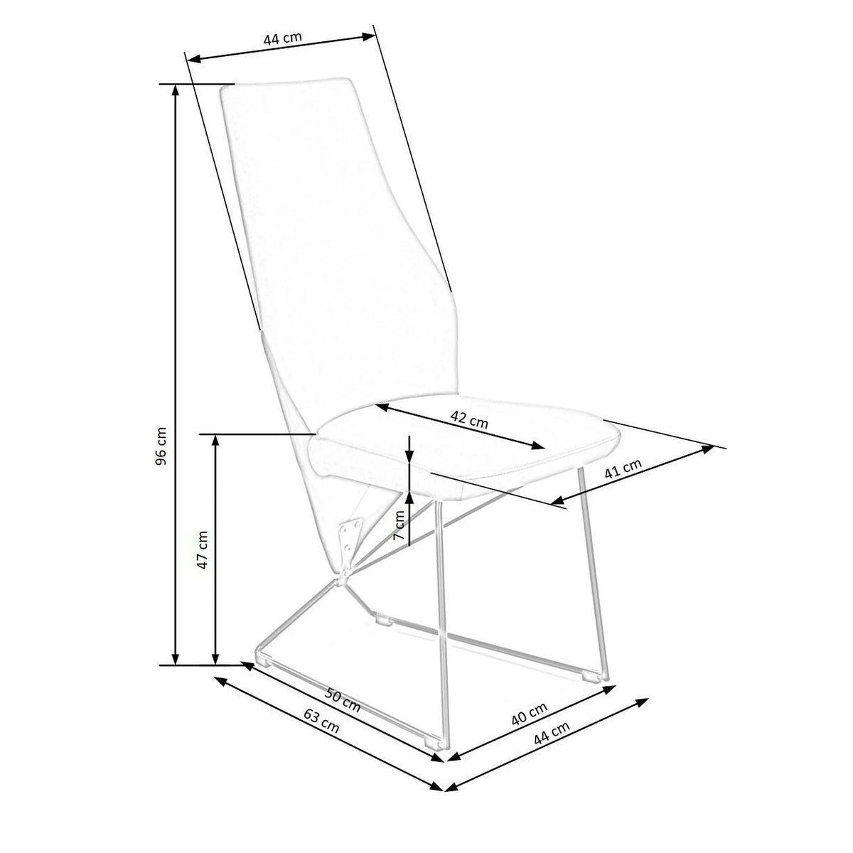 Scaun tapitat K485, verde inchis, stofa catifelata, 44x63x96 cm