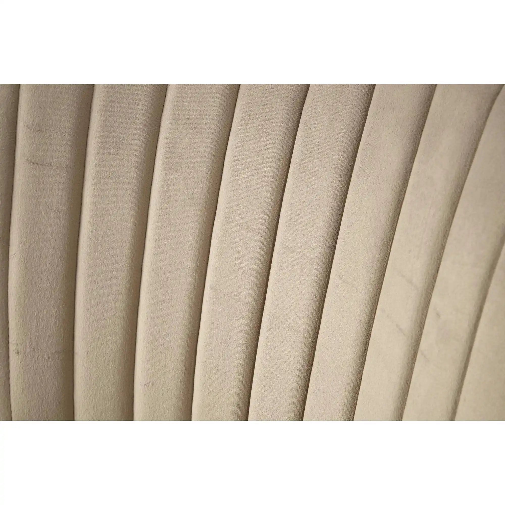 Scaun tapitat K499, bej/auriu, stofa catifelata, 47x56x85 cm