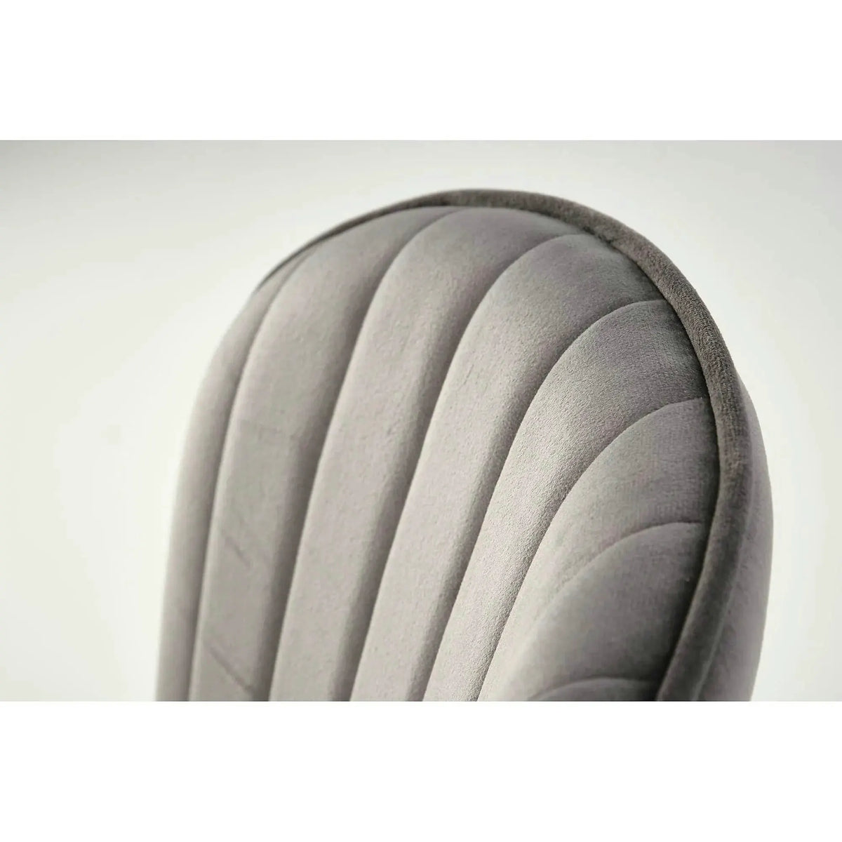 Scaun tapitat K499, gri/auriu, stofa catifelata, 47x56x85 cm