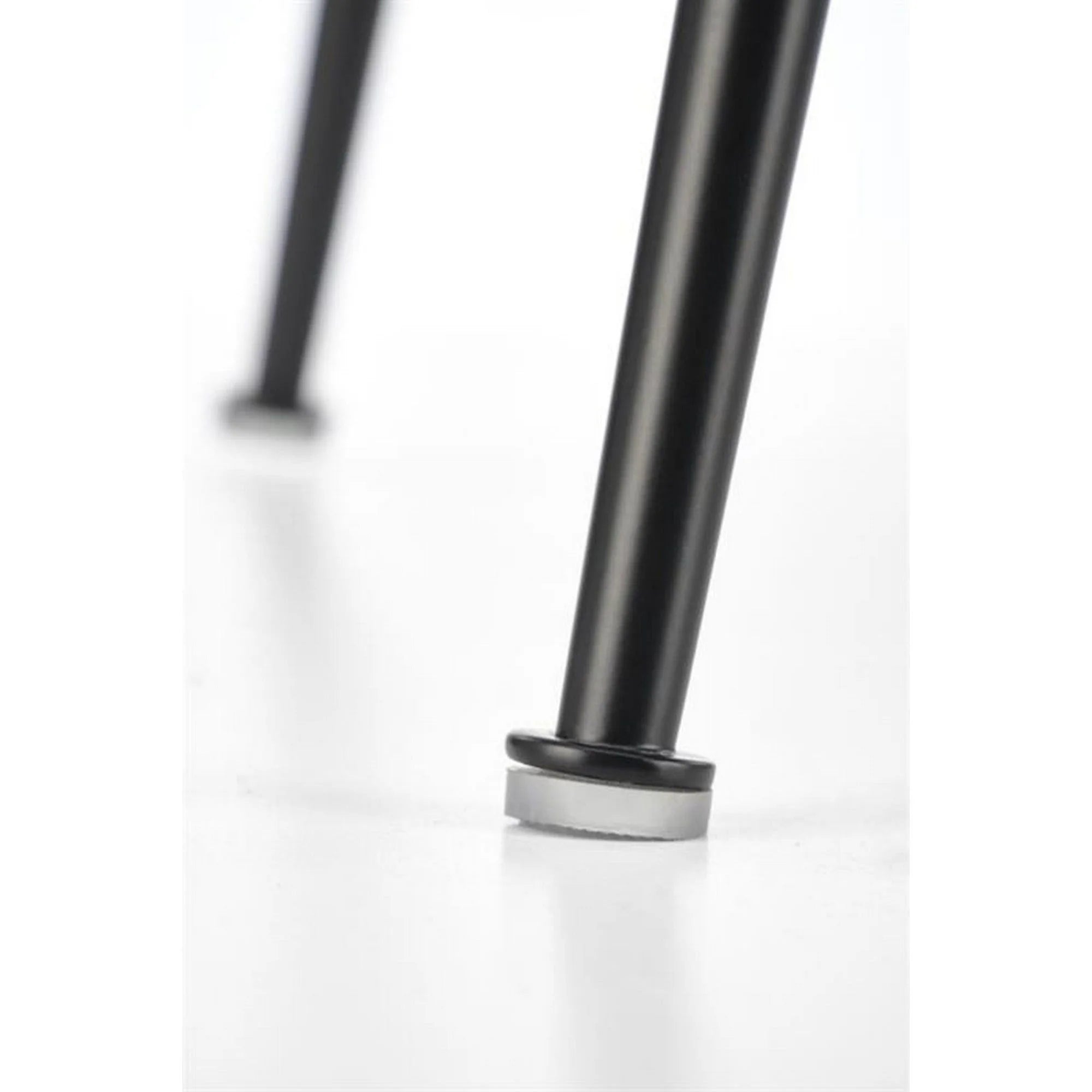 Scaun tapitat K505, negru, cu imprimeu floral, stofa catifelata, 51x55x86 cm