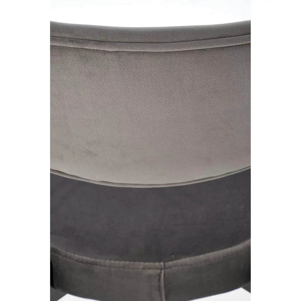 Scaun tapitat K509, gri, stofa catifelata, 42x48x80 cm