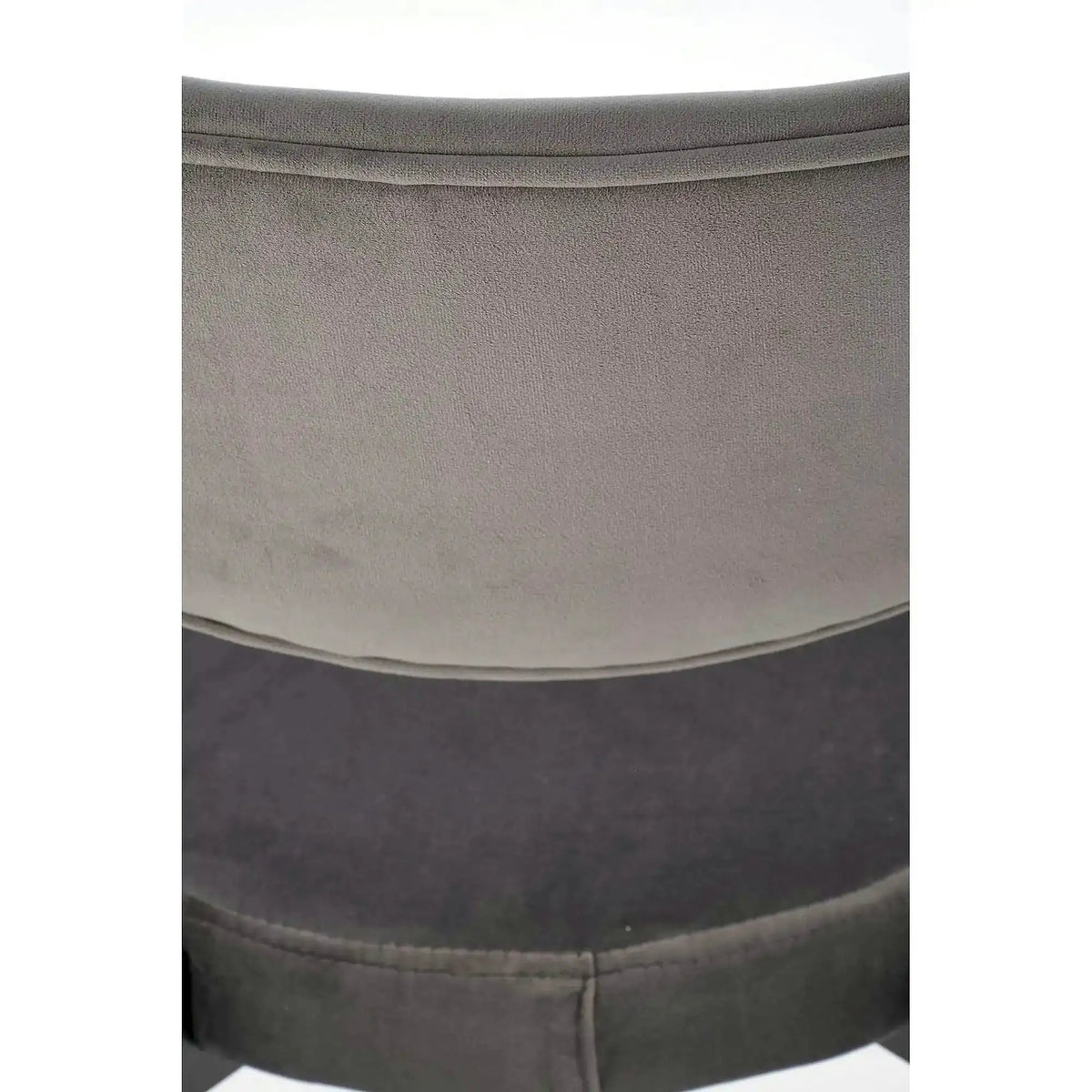 Scaun tapitat K509, gri, stofa catifelata, 42x48x80 cm