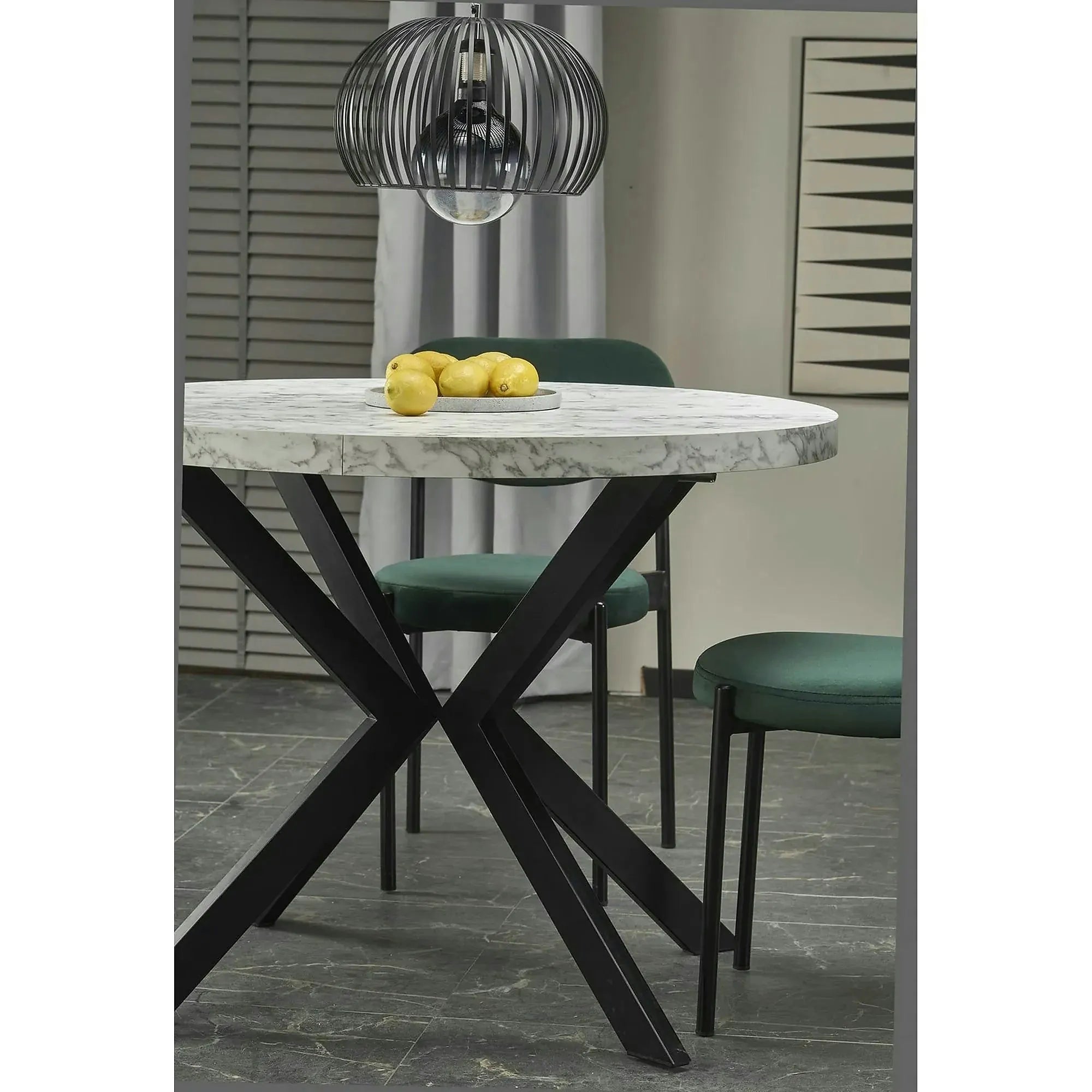 Scaun tapitat K509, gri, stofa catifelata, 42x48x80 cm