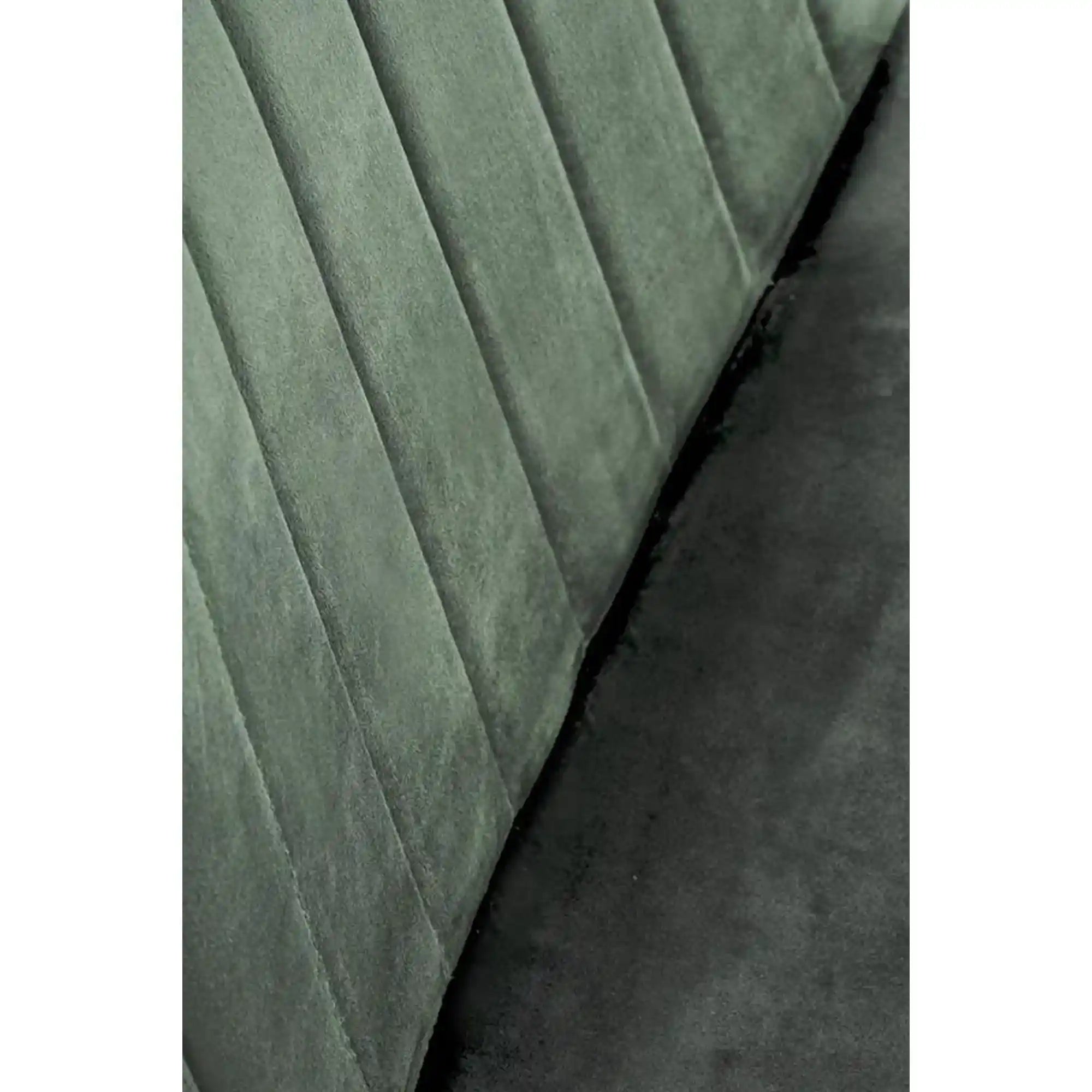 Scaun tapitat K521, verde/negru, stofa catifelata, 46x58x83 cm