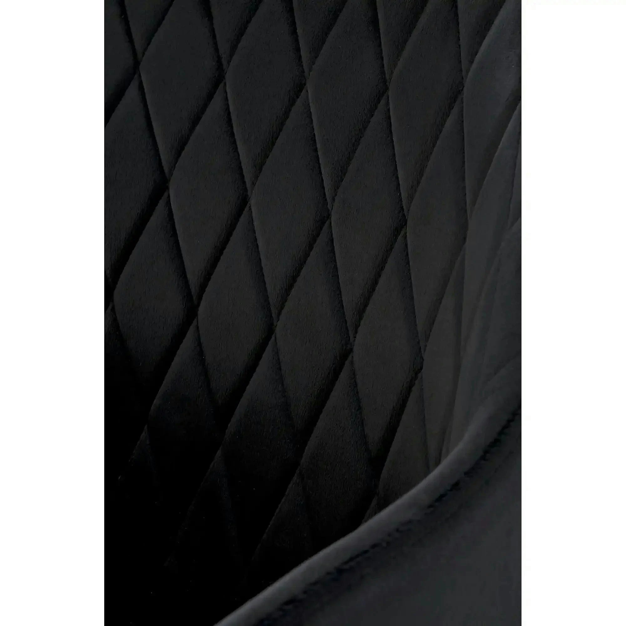 Scaun tapitat negru K558, stofa catifelata/metal, 59x60x86 cm
