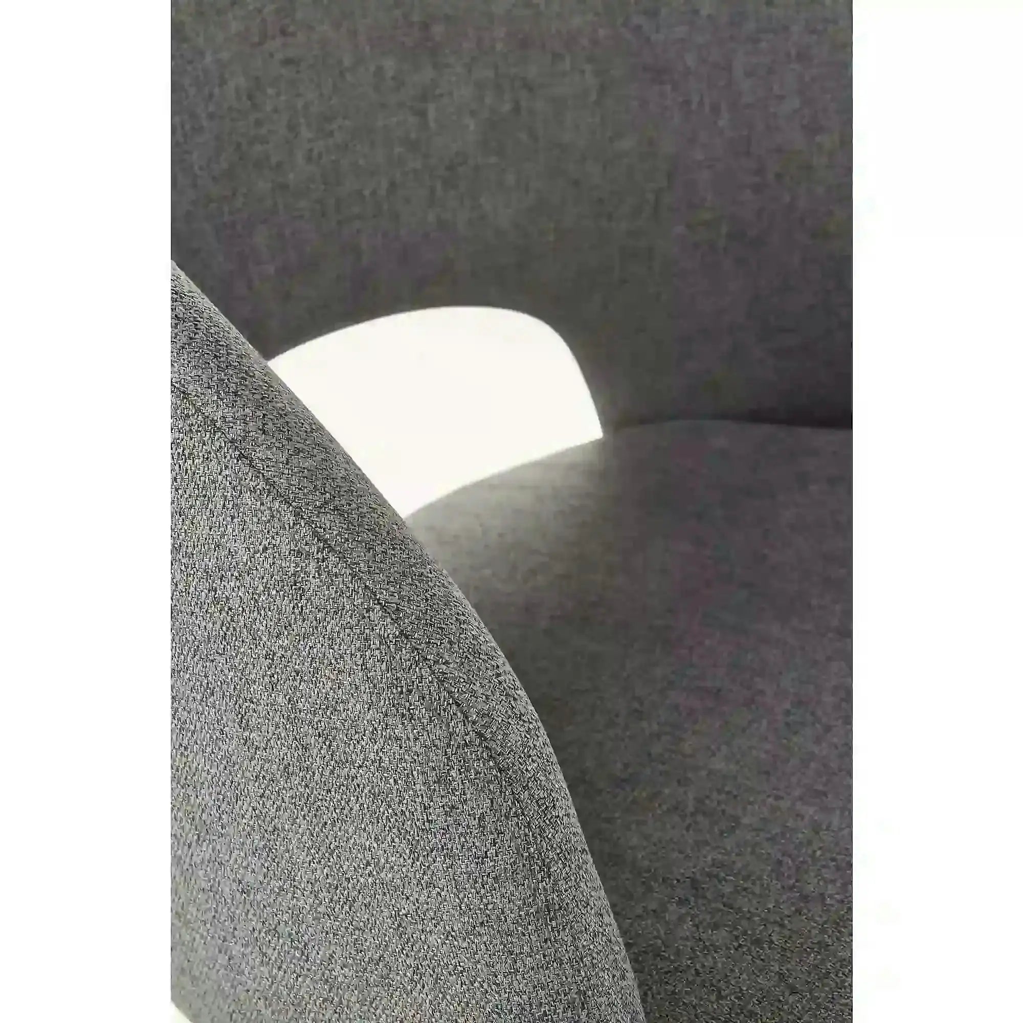 Scaun tapitat stofa clasica K373, gri/negru, 51x57x77 cm