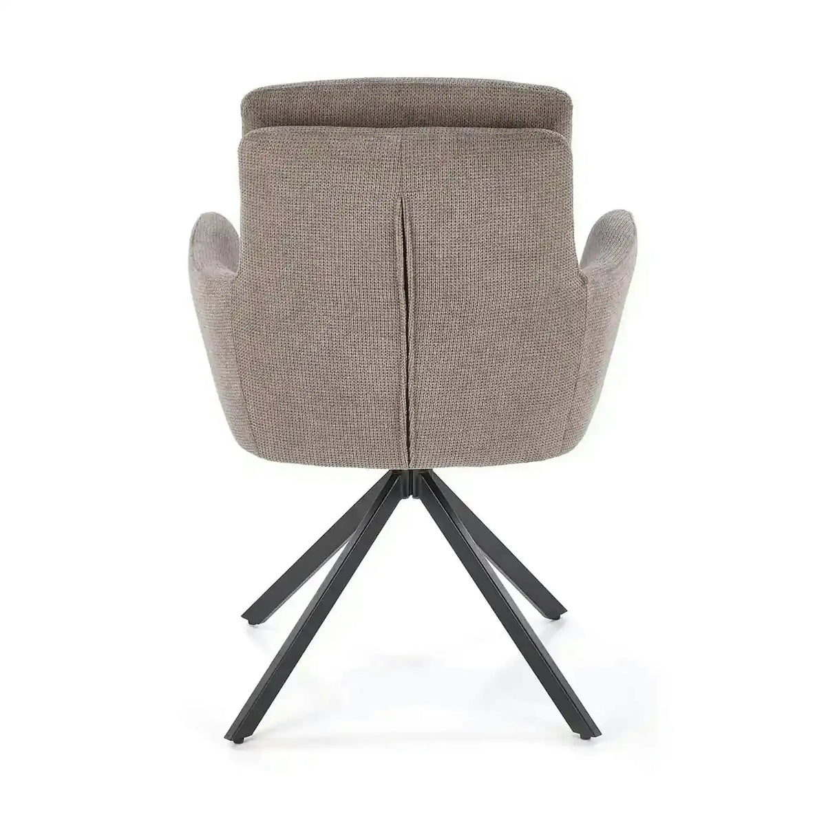 Scaun tapitat stofa clasica K536, gri/negru, 62x68x85 cm
