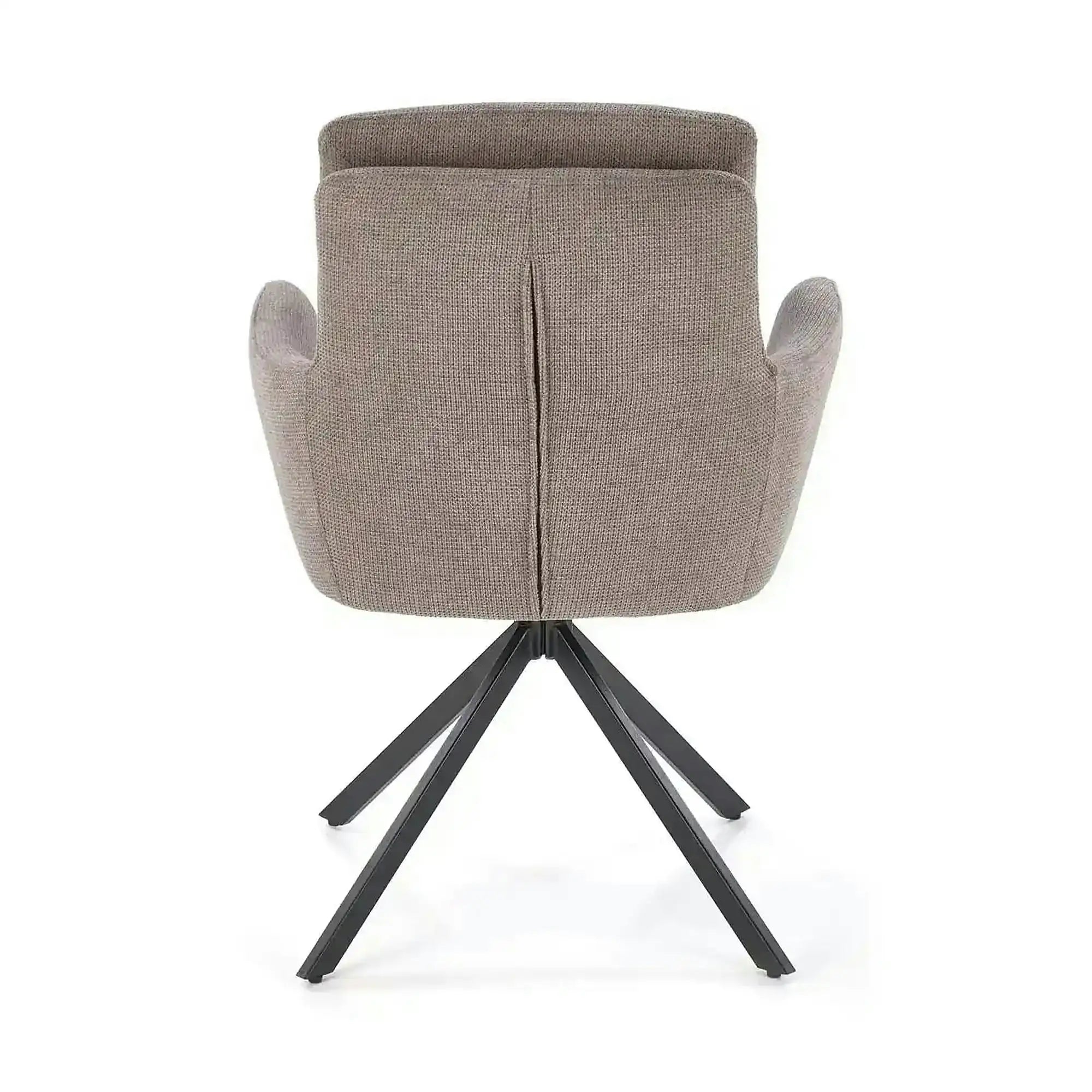 Scaun tapitat stofa clasica K536, gri/negru, 62x68x85 cm