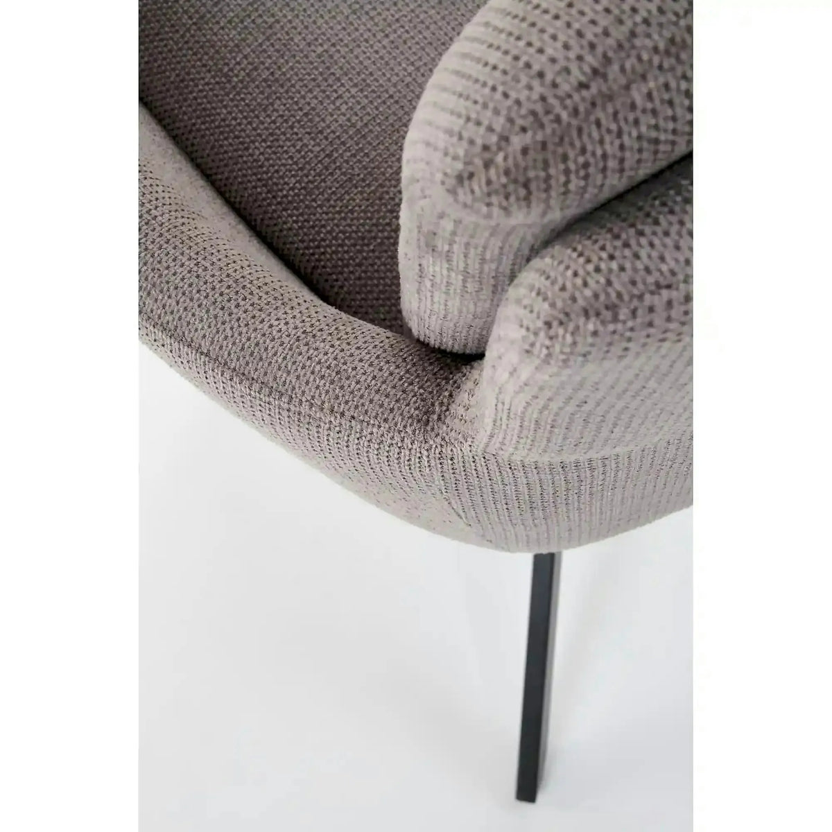 Scaun tapitat stofa clasica K536, gri/negru, 62x68x85 cm