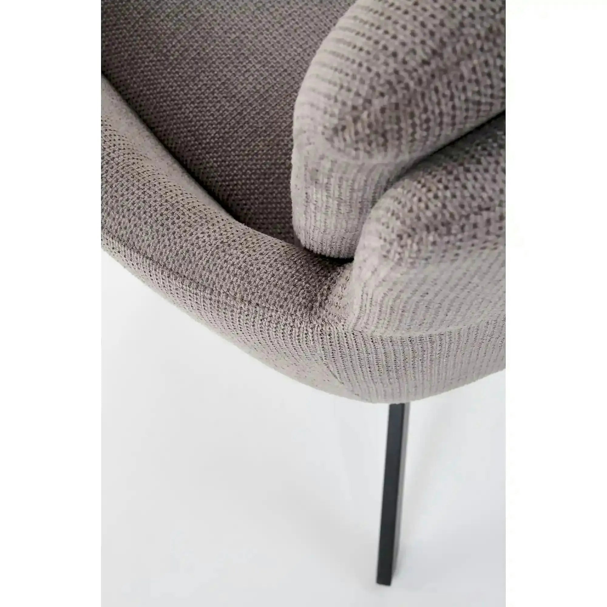Scaun tapitat stofa clasica K536, gri/negru, 62x68x85 cm