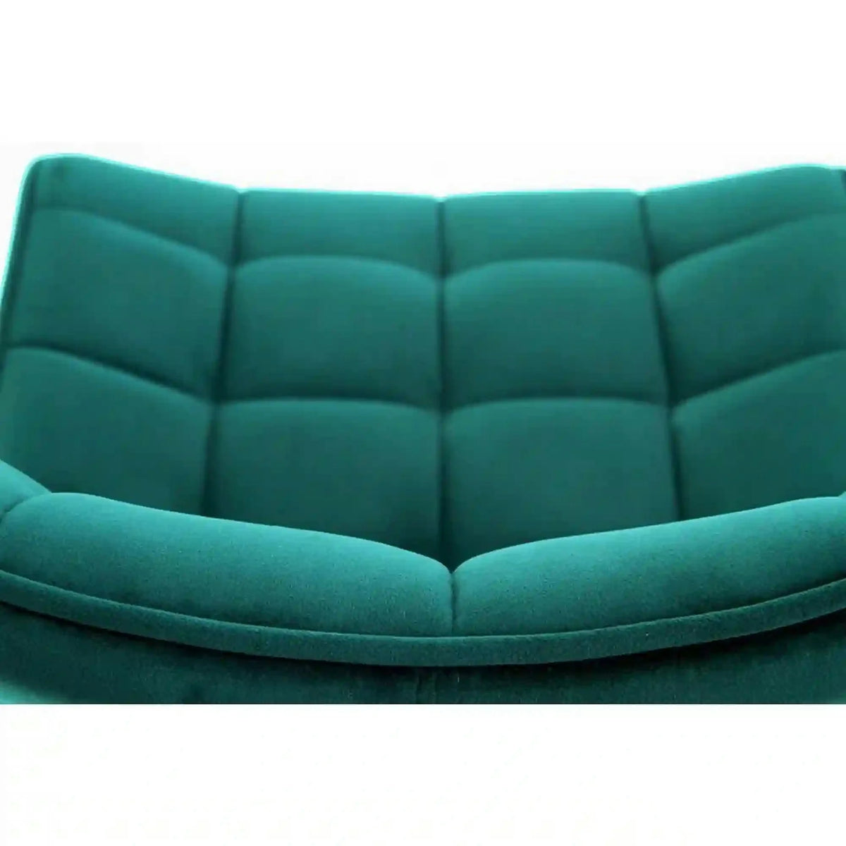Scaun tapitat stofa K332, turcoaz/negru, 46x61x84 cm