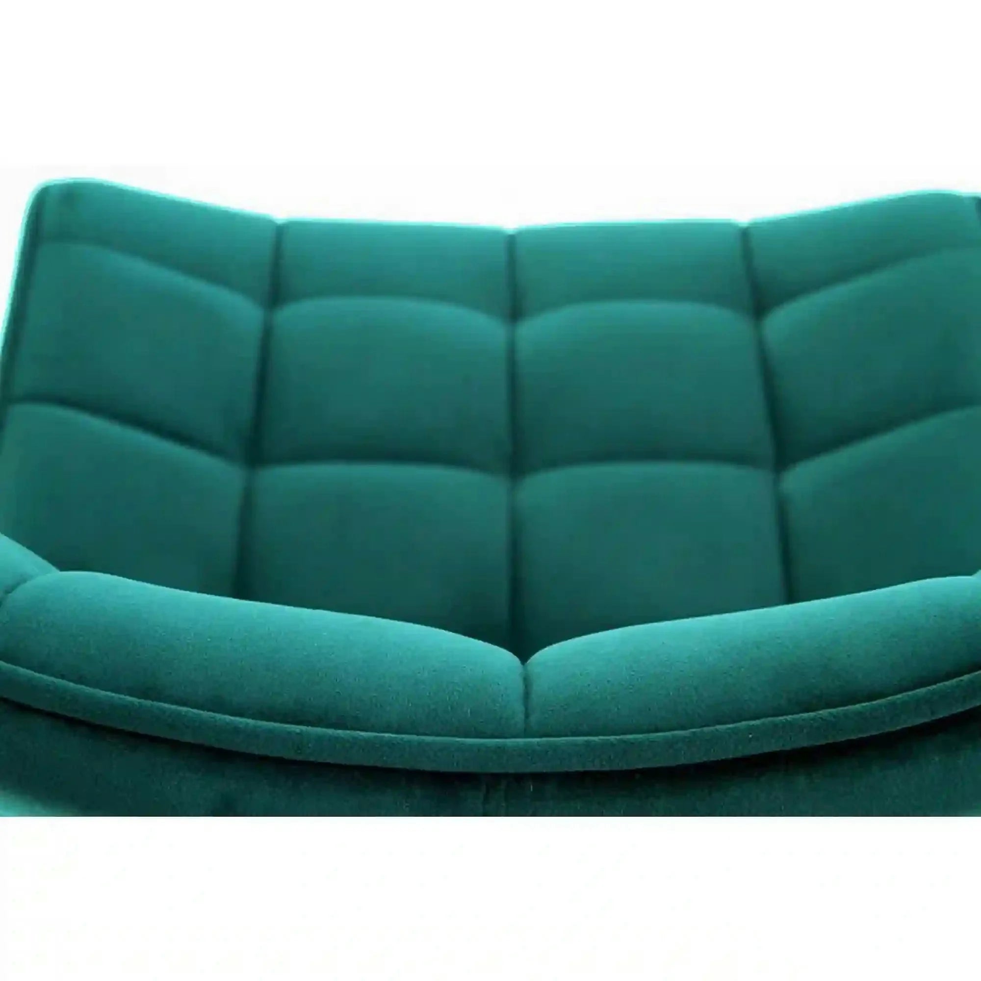 Scaun tapitat stofa K332, turcoaz/negru, 46x61x84 cm