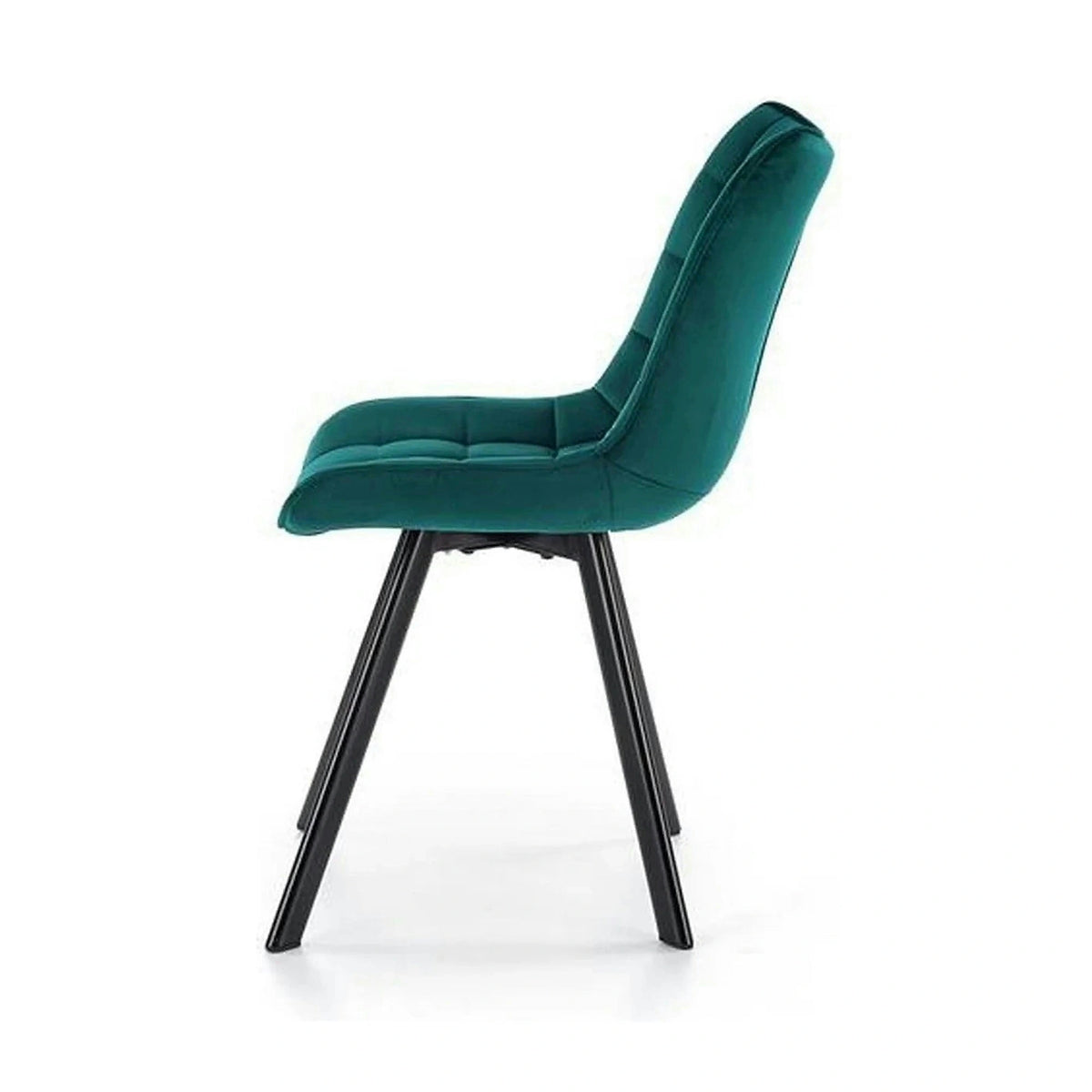 Scaun tapitat stofa K332, turcoaz/negru, 46x61x84 cm
