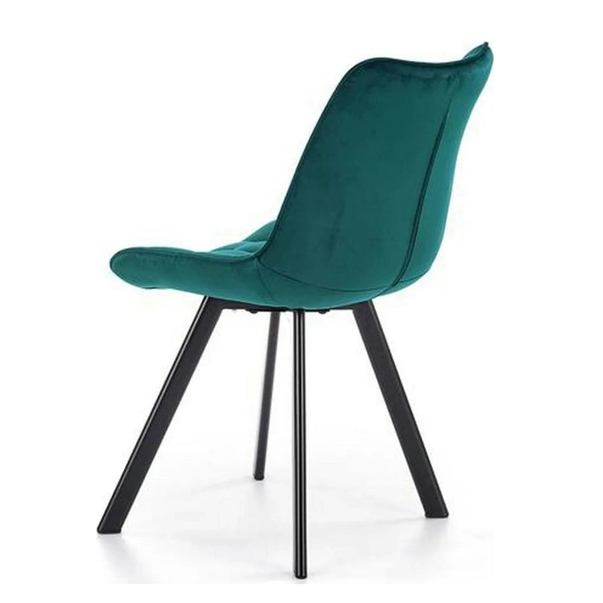Scaun tapitat stofa K332, turcoaz/negru, 46x61x84 cm
