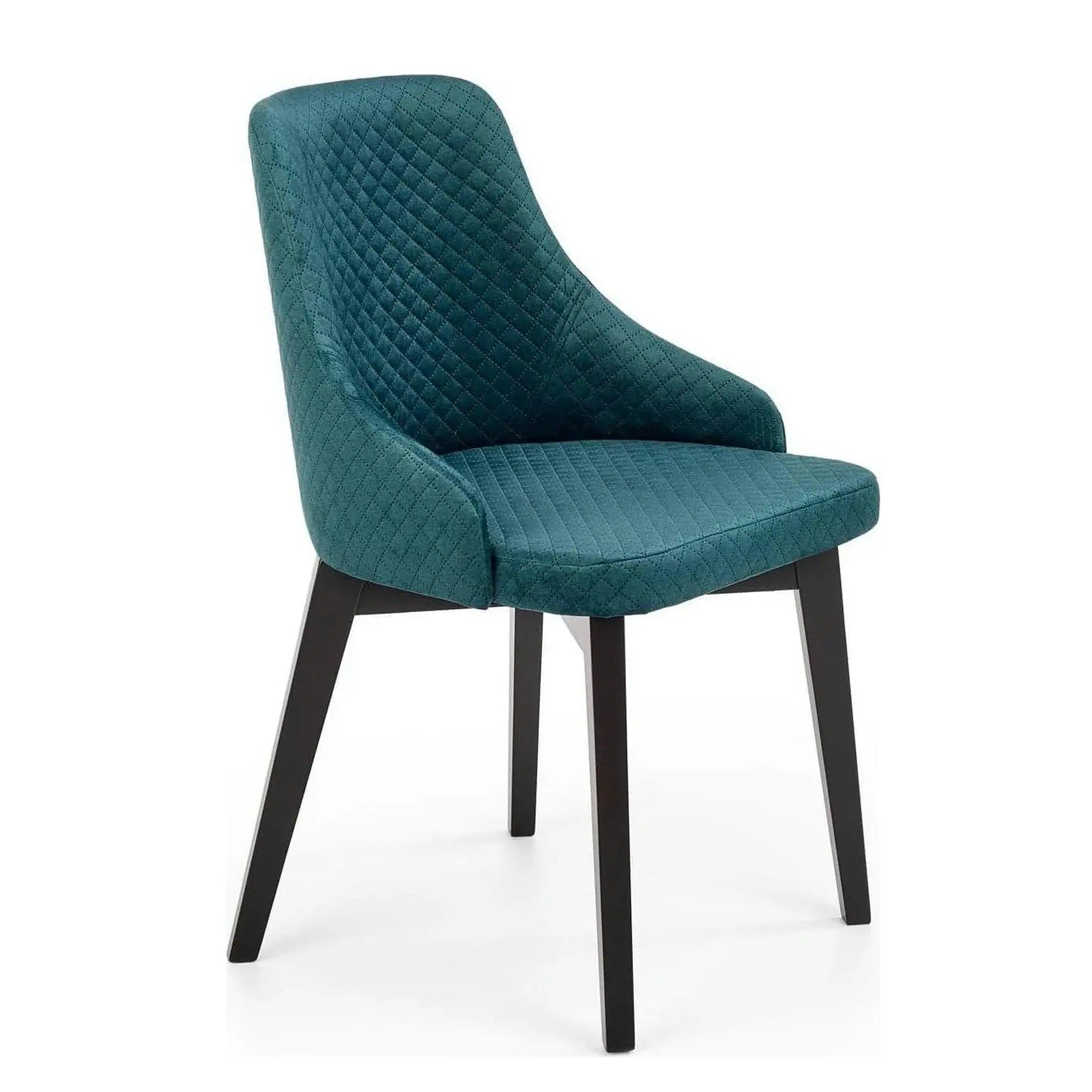 Scaun tapitat TOLEDO 3, verde, 57x56x86 cm
