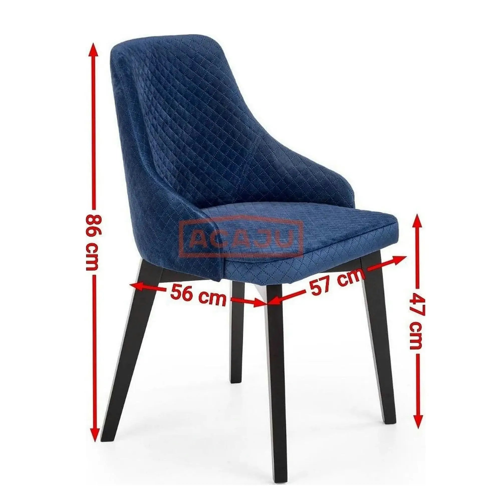 Scaun tapitat TOLEDO 3, verde, 57x56x86 cm