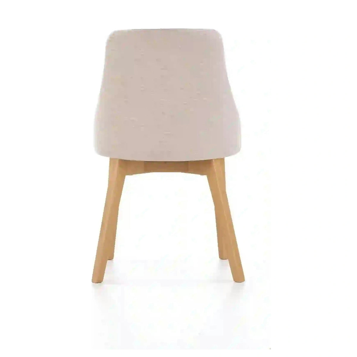 Scaun tapitat Toledo, bej deschis/stejar miere, stofa clasica/lemn de fag, 51X55X82 CM