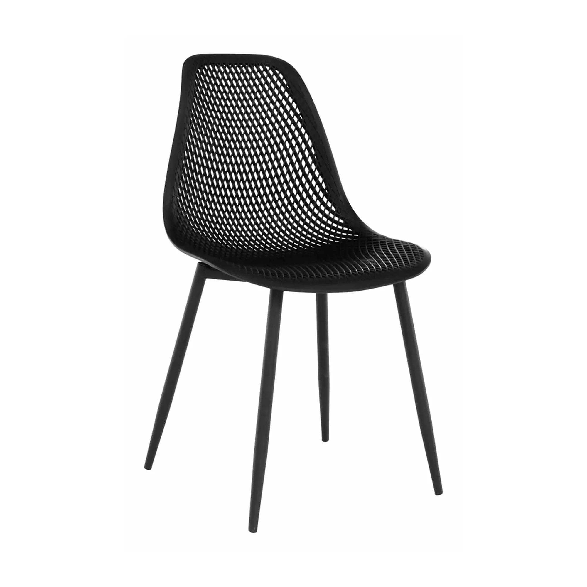 Scaun TEGRA TYP 2, negru, plastic/metal, 37x53x86 cm