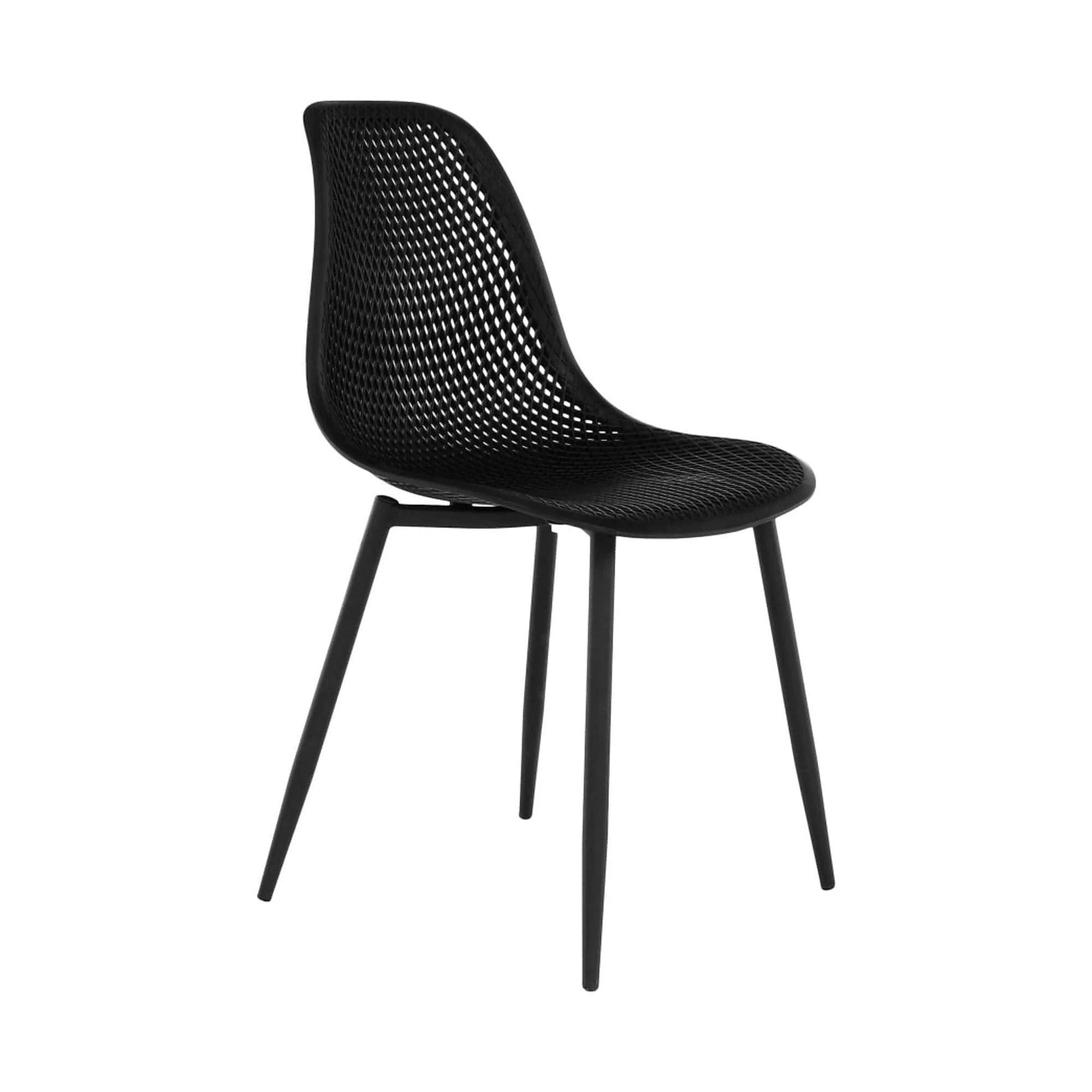 Scaun TEGRA TYP 2, negru, plastic/metal, 37x53x86 cm