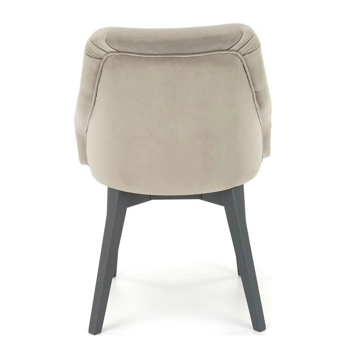 Scaun TOLEDO 2, gri/gri antracit, stofa catifelata/lemn, 57x56x86 cm